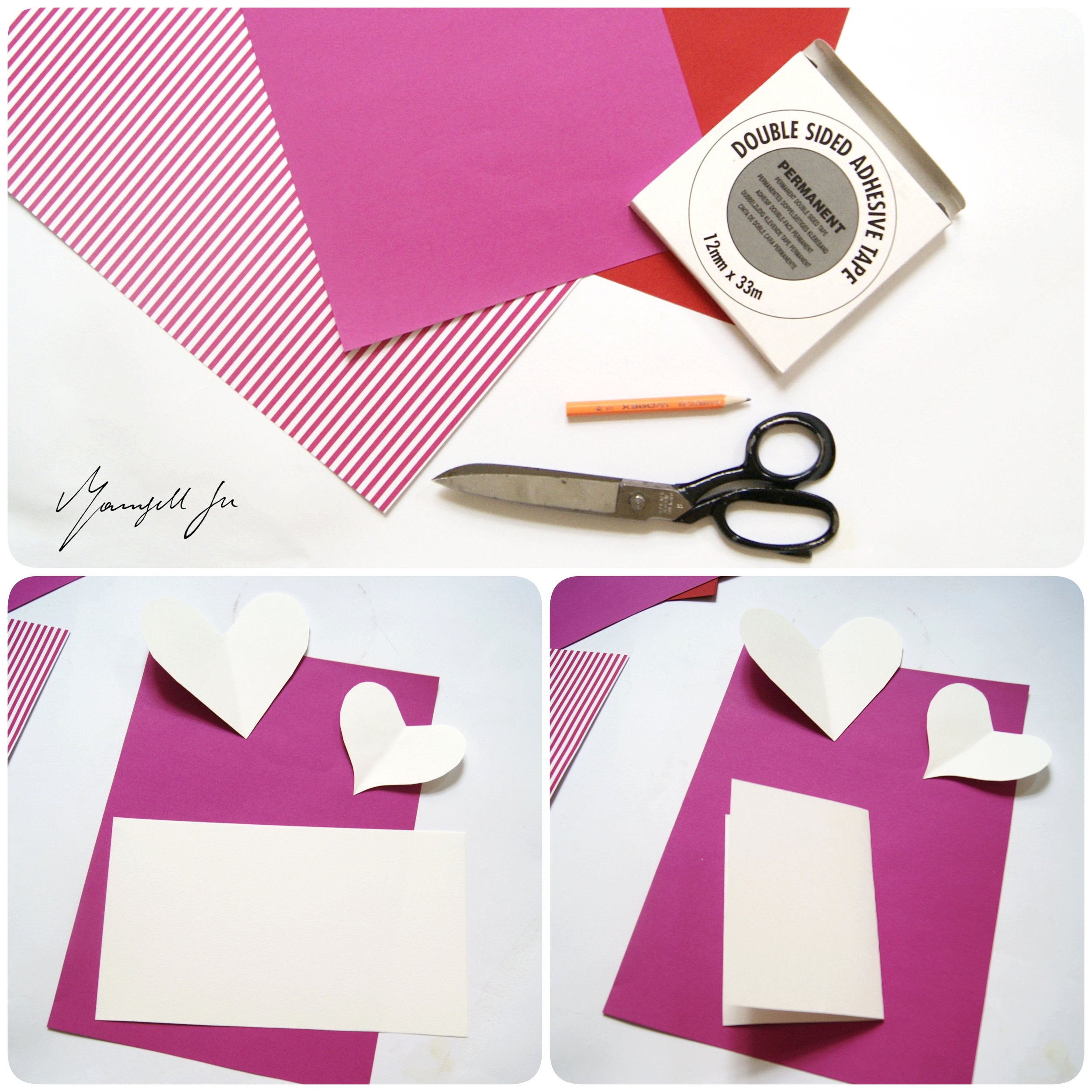 Herzbotschaft, Valentinstag, Geschenkidee, Grußkarte basteln,  Bastelanleitung, Basteln mit Kindern, Valentinstagseschenk selber machen,  Tutorial, DIY, valentin's day gift, Bild mit Herzen, 