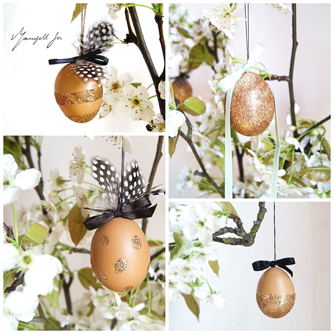 Glitter easter eggs, tutorial, gold glitter easter decor, Osterdekoration, Ostern Bastelideen, Basteln mit Kinder, Anleitung, Glitzer Ostereier, DIY Kids, Glamour Easter eggs, Luxus Osterfest, Ostereier dekorieren, Ostereier bemalen, goldene Ostereier, schöne Bastelidee zu Ostern, einfaches Oster DIY, 