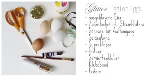 Glitter easter eggs tutorial gold glitter eastert decor Osterdekoration Oster Bastelideen Basteln mit Kinder Anleitung Glitzer Ostereier Tutorial DIY Kids Glamour Easter Decoration Luxuriöses Osterfest