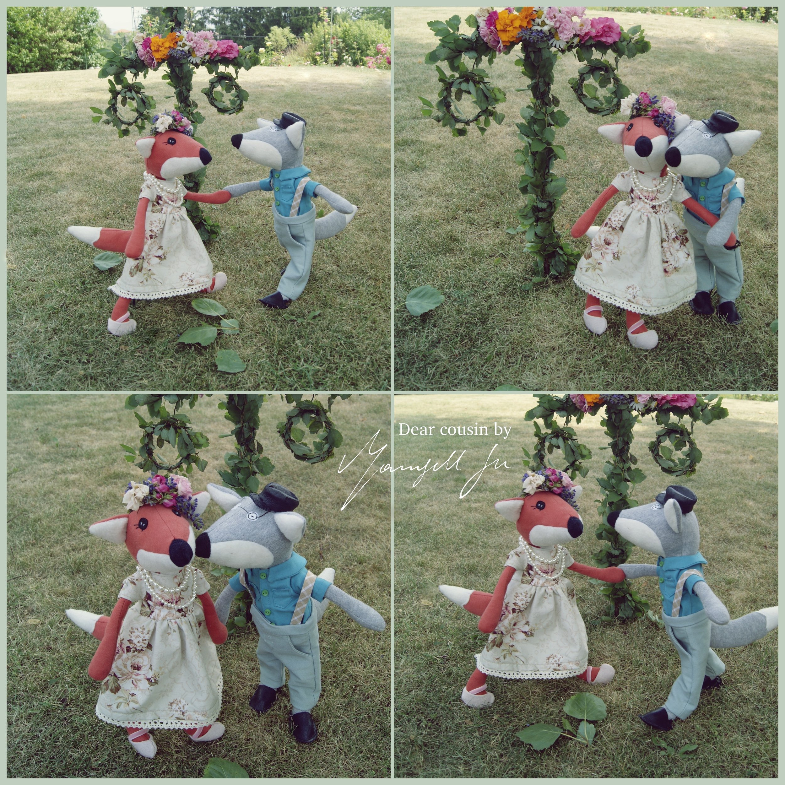 Dear Cousin dolls, Stoffpuppe, Fuchs Stoffpuppe, schwedischer Midsommar, Dear Cousin stories, Rag doll, fox doll, doll pattern, Mittsommer, Schnittmuster, Swedish Midsommar, schwedische Bräuche, schwedische Traditionen, Schweden Geschichten, Midsommarnachtsfeier, Mamsell Su, Schnittmuster Stoffpuppe, Fuchspuppe, Fuchs, Blumenkranz binden, Erdbeeren mit Schlagsahne, Wie feiert man Midsommar in Schweden, Tanz um den Maibaum