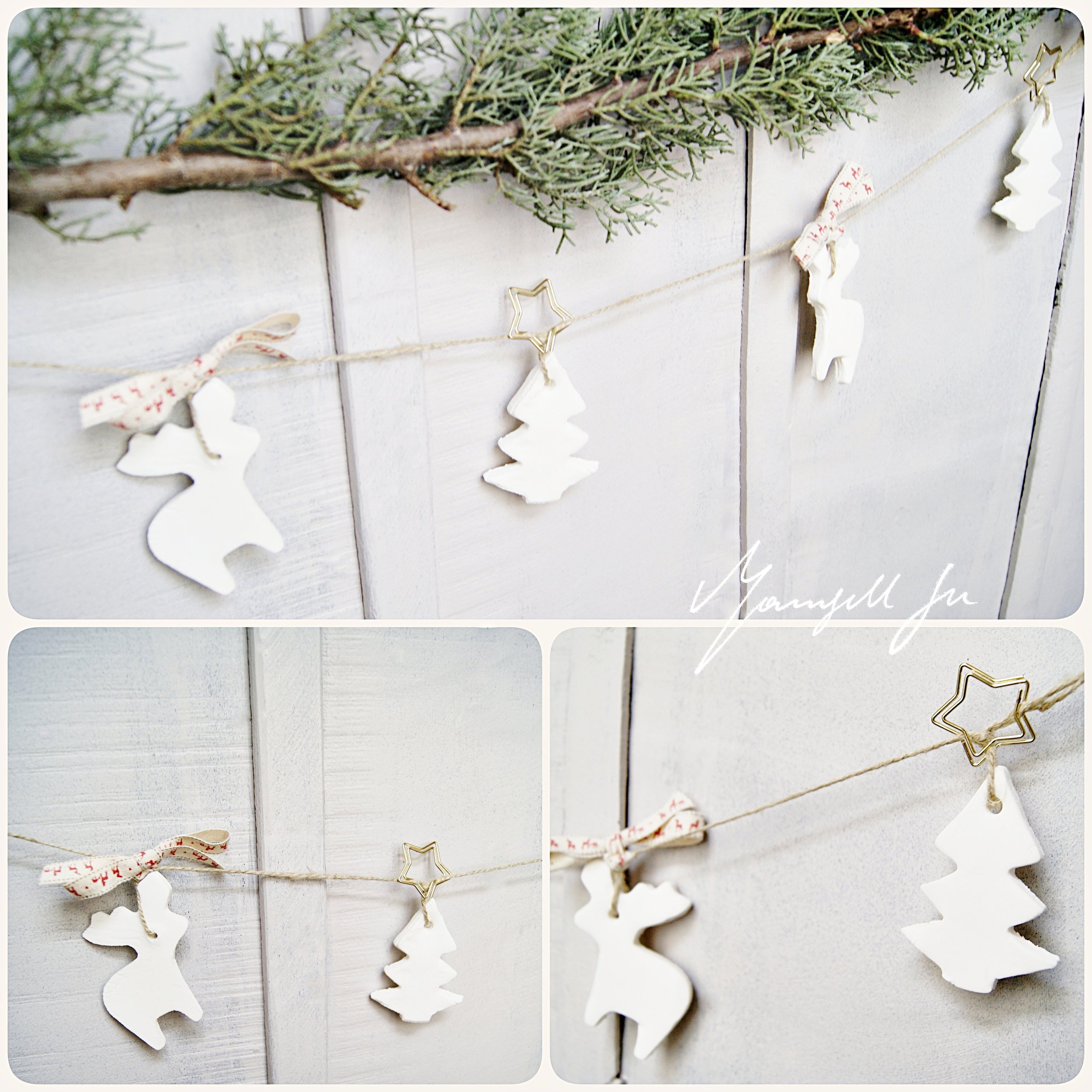 weisse Weihnachtsornamente DIY, Teig aus Maisstärke, cornstarch ornaments, tutorial, Anleitung, Weihnachtsdeko selber machen, weisse Glitzerornamente, Basteln mit Kindern, Teig ausstechen, easy DIY, einfache Bastelidee, Weihnachtsfiguren ausstechebn, Teig aus Maisstärke