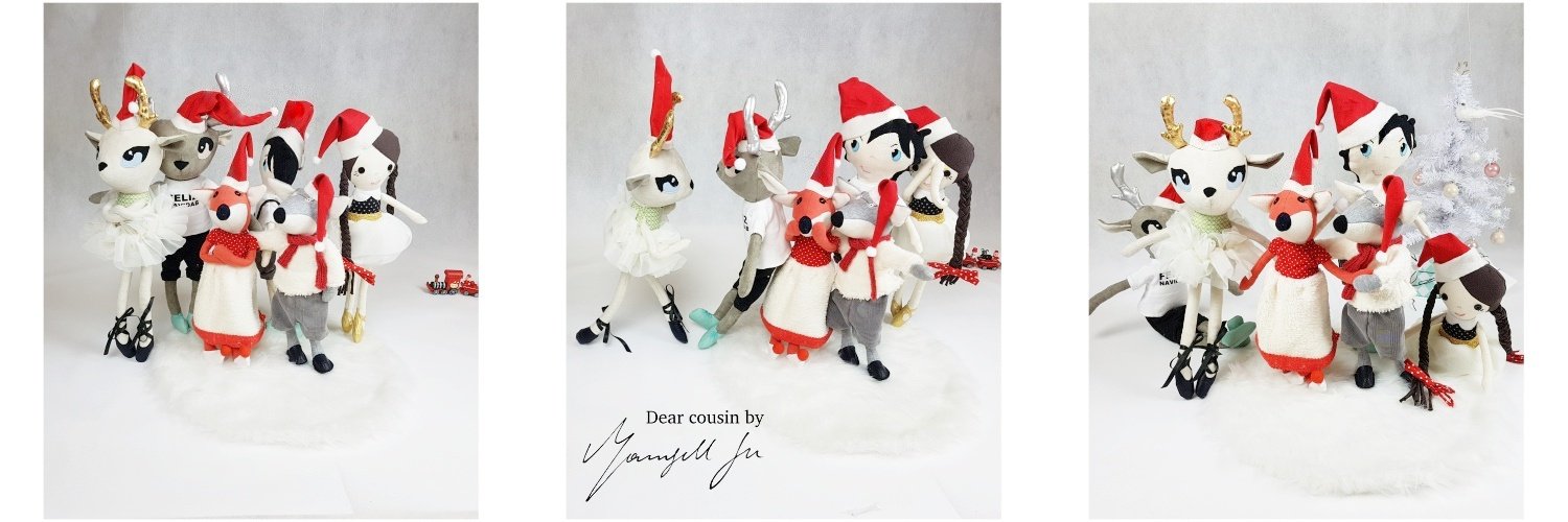 Christmas doll, dear cousin stories, dear cousin dolls, rag doll, fox doll doll pattern, Fuchs Stoffpuppe, Rentier Stoffpuppen, Schnittmuster, Weihnachtspuppen, schwedische Weihnachten, schwedische Bräuche, swedish Christmas, doll boy, doll girl, Mamsell Su, Weihnachtswichtel,. Geschichten aus Schweden