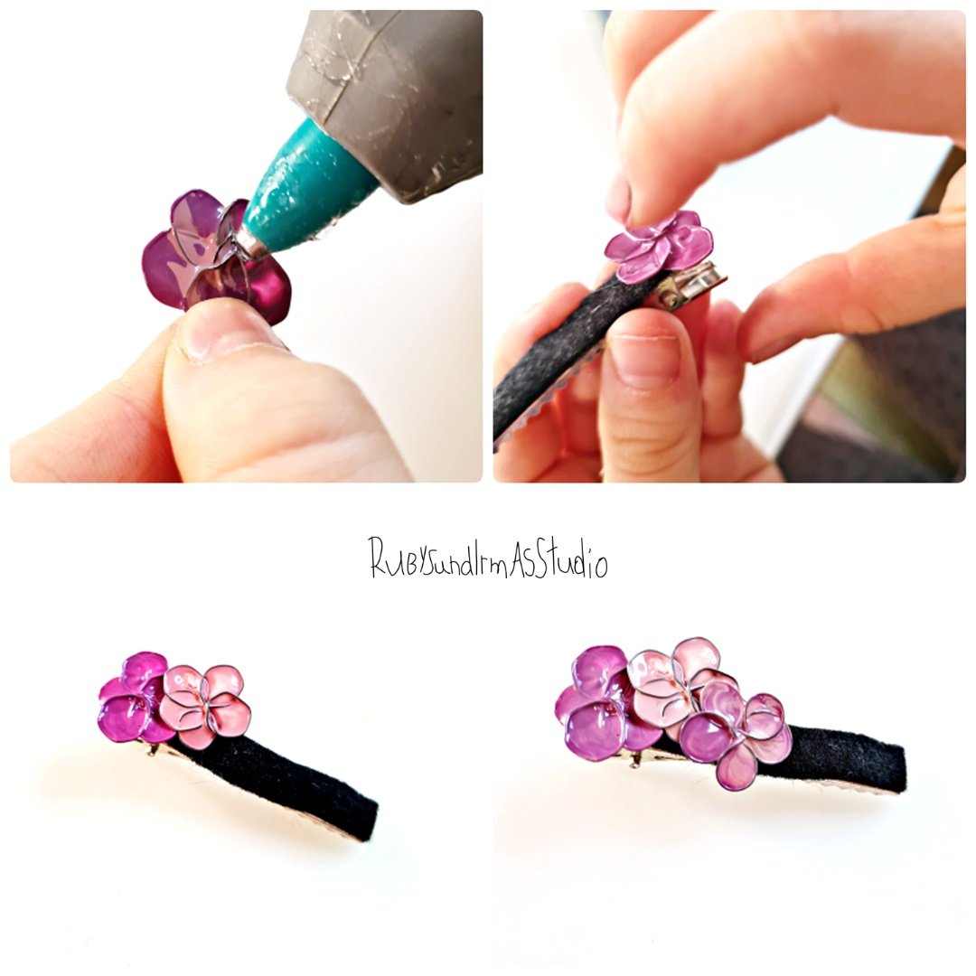 wire flower DIY, tutorial, Bastelanleitung, DIY Kids, Basteln mit Kindern, Rubys und Irmas Studio, Blumen aus Nagellack, selber machen, Anleitung Drahtblumen, Drahtkunst, Blumen aus Draht formen, Blumen Haarspange basteln, kinderleicht, Kinderkunst, nailpolish flower, Haarspange aus Drahtblumen