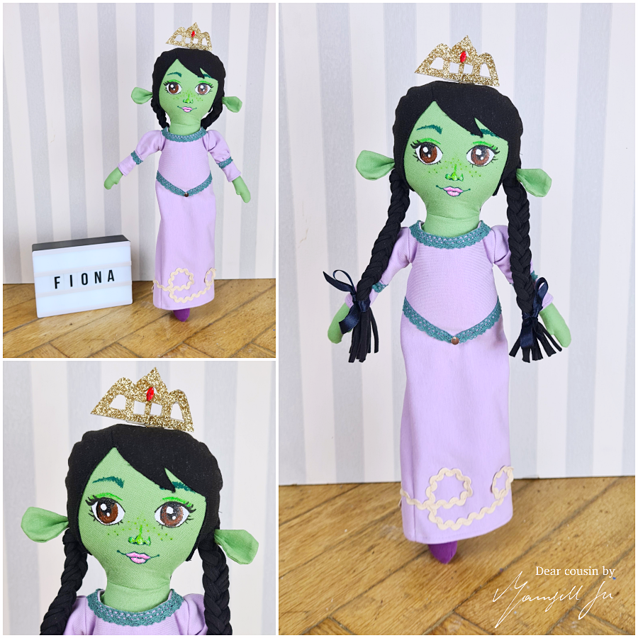 Halloween doll, Die böse Hexe des Westens, the Wicked Witch of Oz, cloth doll, sewing pattern, doll pattern, Schnittmuster, Stoffpuppe, Mamsell Su, Dear Cousin Stories, Halloween Kostüm, Fiona, Shrek, Hulk, Halloween costume, Dear cousin dolls, Gruselgeschichten aus Schweden