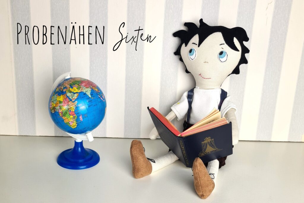 Probenähen Stoffpuppe Puppenjunge "Sixten", Dear cousin dolls von Mamsell Su, cloth doll test sewing, doll sewing pattern, Schnittmuster und Nähanleitung