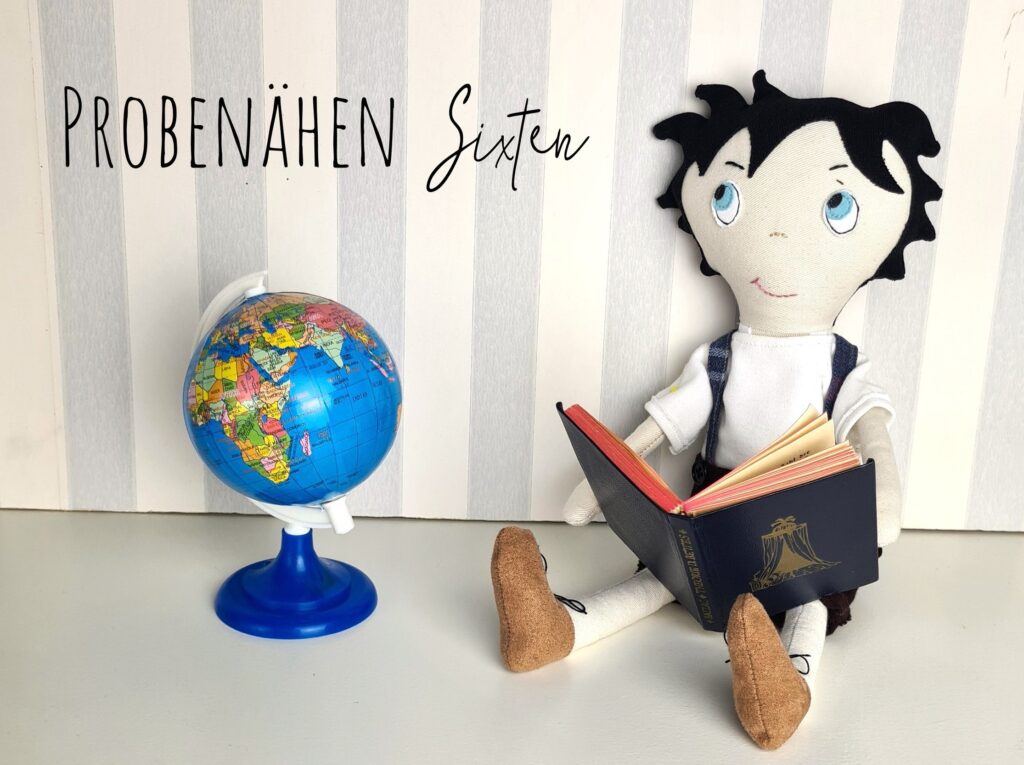 Probenähen Stoffpuppe Puppenjunge "Sixten", Dear cousin dolls von Mamsell Su, cloth doll test sewing, doll sewing pattern, Schnittmuster und Nähanleitung
