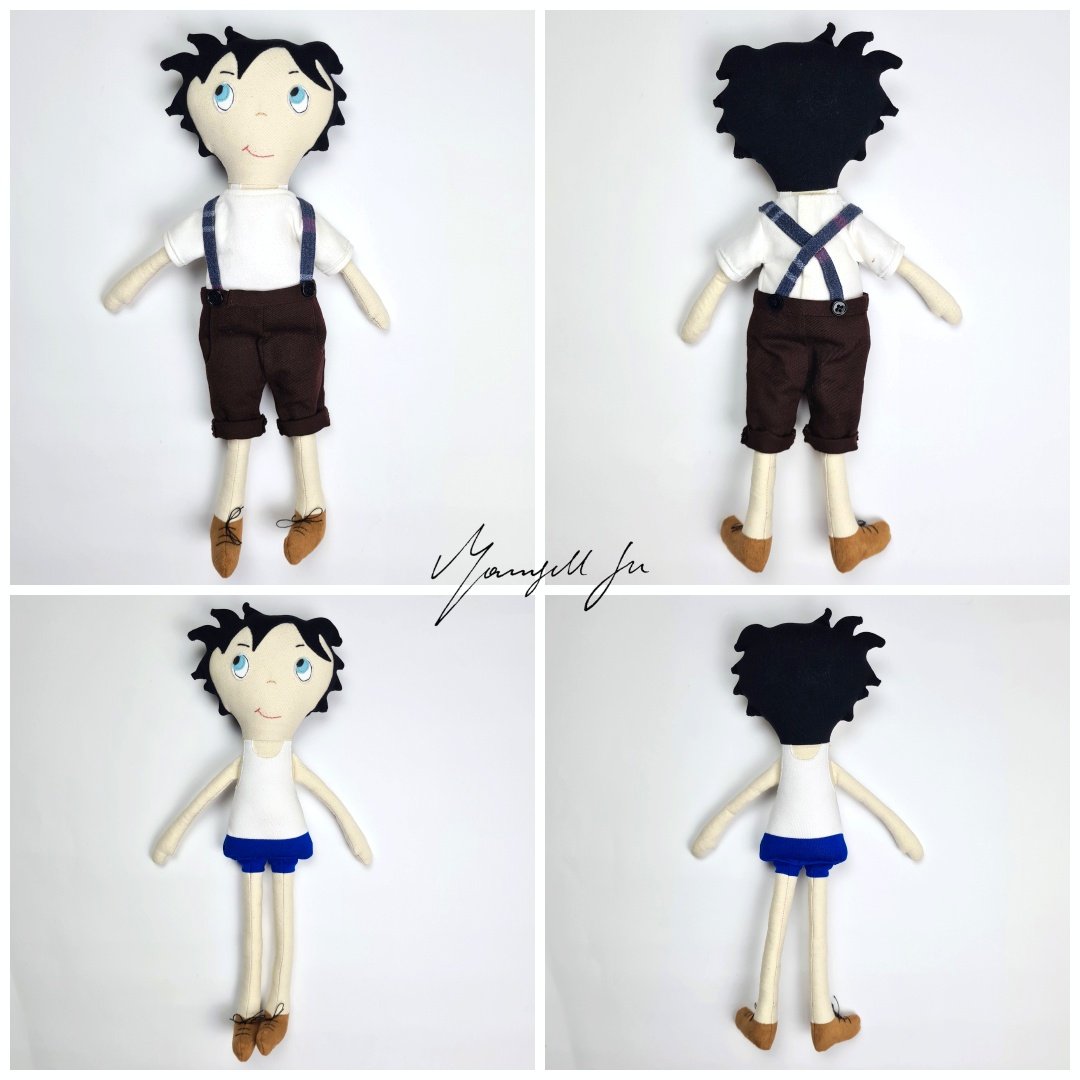 Probenähen Stoffpuppe, Puppenjunge "Sixten", Dear cousin dolls, Mamsell Su, cloth doll, test sewing, doll sewing pattern, doll pattern, doll boy, Schnittmuster und Nähanleitung, Puppenjunge, pdf-Schnittmuster, Stoffpuppe selber nähen 