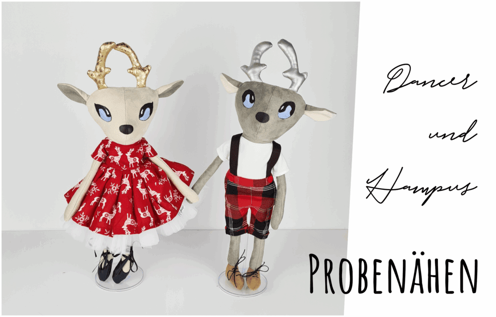 Probenähen Stoffpuppe, Puppe, Stoffpuppe, Rentier, Hampus, Dancer, Dear cousin dolls, Mamsell Su, cloth doll, test sewing, doll sewing pattern, doll pattern, doll boy, Schnittmuster und Nähanleitung, Rentierpuppe, pdf-Schnittmuster, Stoffpuppe selber nähen, Schnittmuster, Nähanleitung, Weihnachtspuppe, Weihnachten, Geschenk selber nähen