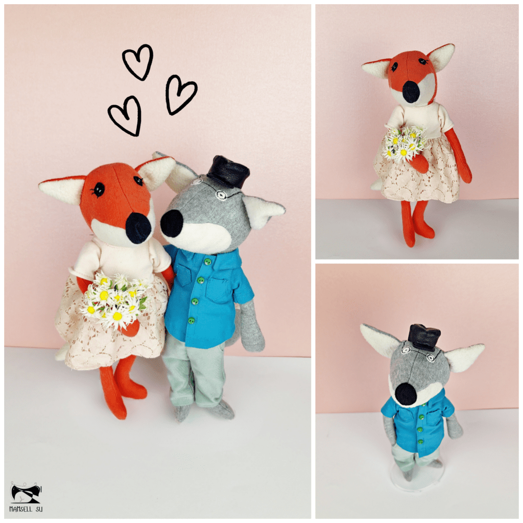 Probenähen Stoffpuppe, Puppe, Stoffpuppe, Fuchs, Oma und Opa Fuchs, Dear cousin dolls, Mamsell Su, cloth doll, test sewing, doll sewing pattern, doll pattern, fox doll, Schnittmuster und Nähanleitung,
Fuchspuppe, pdf-Schnittmuster, Stoffpuppe selber nähen, Schnittmuster, Nähanleitung, Geschenk selber nähen, 